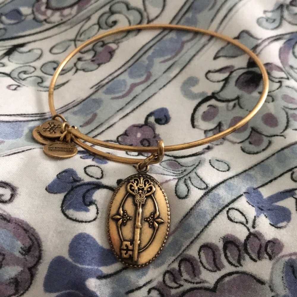 Key to life bracelet Alex and ani gold